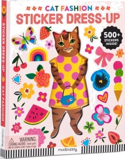 Cat Fashion Sticker Dress-up Book