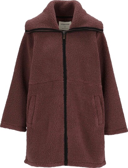 Twentyfour   Pilejakke Mode Teddy Coat Women   Brun