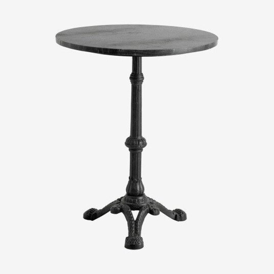 Cafébord Marmor Ø 60 cm - Svart