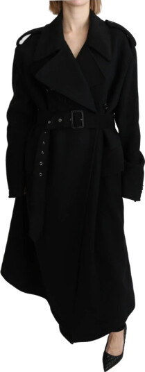 Dolce & Gabbana Virgin Wool Coat Svart XS