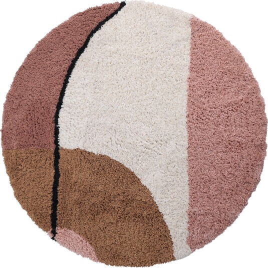 Rundt teppe Perast Natural Cotton Shaggy multi Størrelse: Ø 200 cm Rundt teppe Perast Natural Cotton Shaggy multi Størrelse: Ø 200 cm