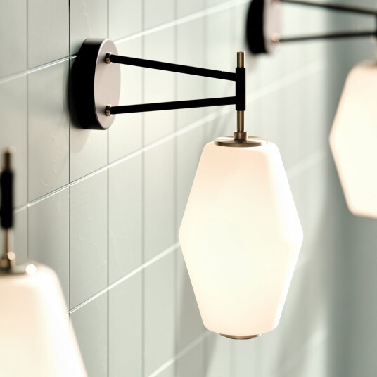 Vegglampe Northern Dahl Hvit Stue Glass Moderne 34 Hvit