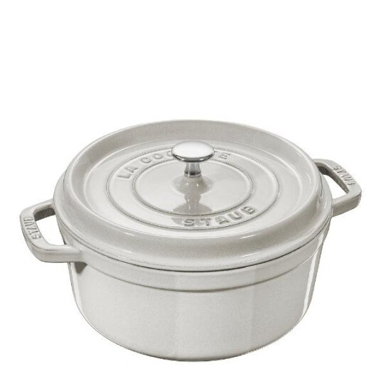 Staub - La Cocotte rund gryte 28 cm 6,7L hvit 1721248-01-0