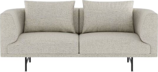 Vipp Chimney 2 seters Sofa i Bark  Off White/ Lysegrå/ Sort