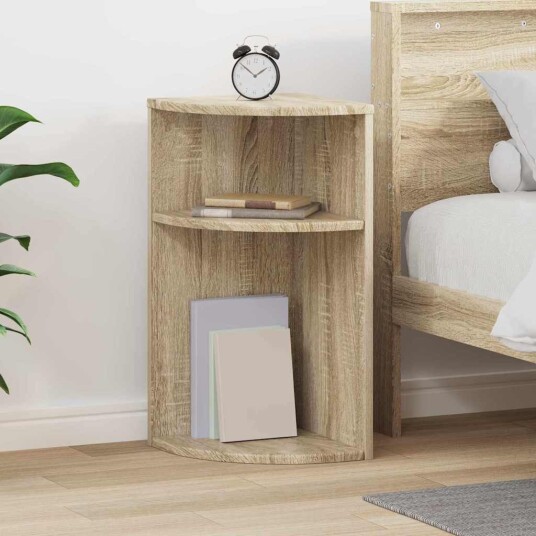 vidaXL Avlastningsbord Sonoma eik 29,6 x 29,6 x 60 cm Konstruert tre
