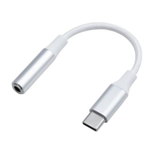 DACOTA PLATINUM USB-C TO 3,5 MM AUX 0,1 M, SØLV