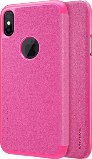Etui iPhone X/Xs Nillkin Sparkle Folio Rosa