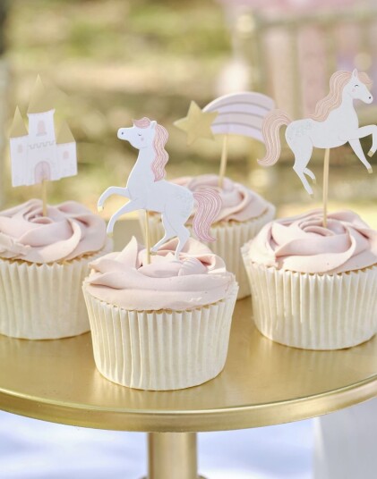 Ginger Ray Ginger Ray 12 stk Prinsesse Cupcake Kaketoppere Princess Party PC 106