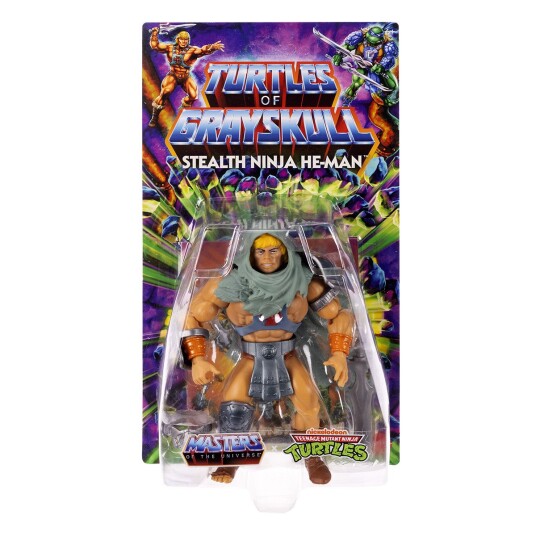 Masters of the Universe Origins Turtles of Grayskull Actionfigur   14 cm fra 6 ??r   Stealth Ninja He Man