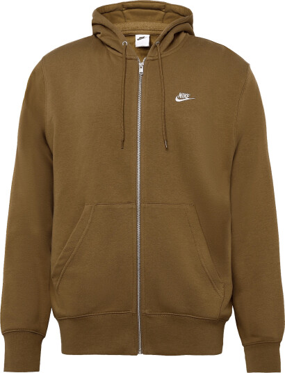 Nike Nike Club Full Zip Hoodie Brown XXL Nike Nike Club Full Zip Hoodie Brown XXL