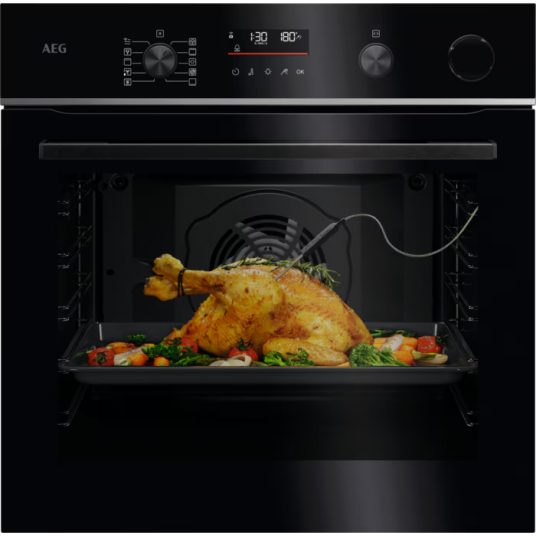 AEG 6000 V7PBR521SB SenseCook m/SteamCrisp Varmluftsovn/Dampovn