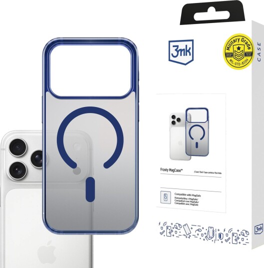 3mk Frosty MagCase iPhone 17 Pro Max Deksel Blå