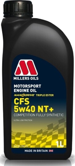 Motorolje MILLERS MOTORSPORT CFS NT+ 5W40 1L Motorolje MILLERS MOTORSPORT CFS NT+ 5W40 1L