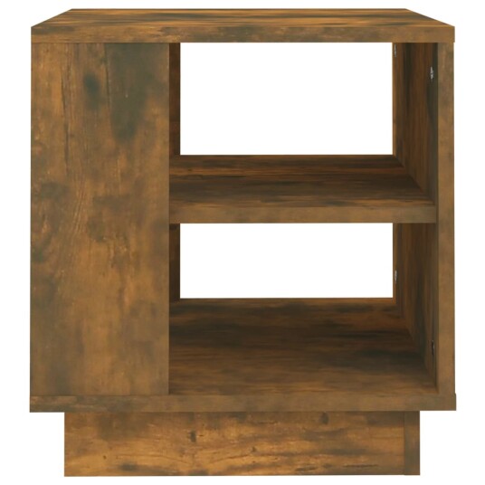 vidaXL Salongbord røkt eik 40x40x43 cm konstruert tre