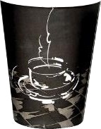 Kaffebæger Pap Ø90xh110mm 30Cl 12Oz Single Wall Coffeecup,50 Stk/Ps   50 Stk.