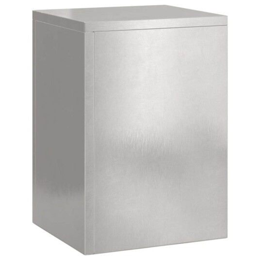 uteplanteholdere søyle 2 stk 24x24x35 cm rustfritt stål uteplanteholdere søyle 2 stk 24x24x35 cm rustfritt stål