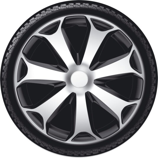 ARGO 14 MEGA SILVER BLACK Hjulkapsler