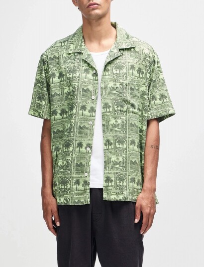 Deus Ex Machina Mail Man Shirt   Khaki green   L
