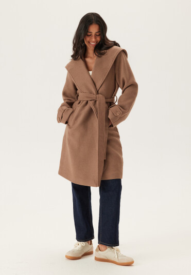 Happy Holly Hooded Wool Mix Coat