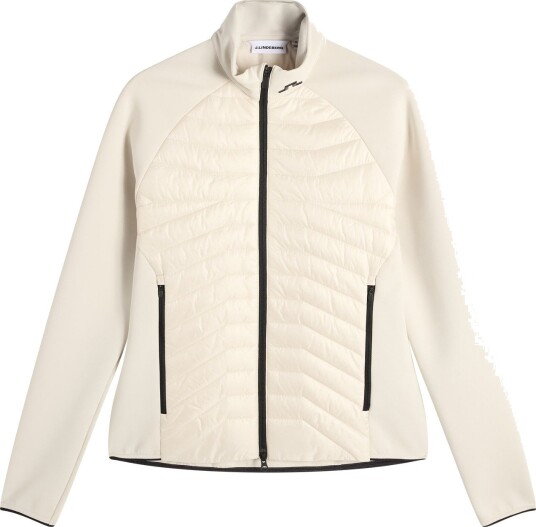 J. Lindeberg Heyden Quilt Hybrid Jacket   Cream   XL