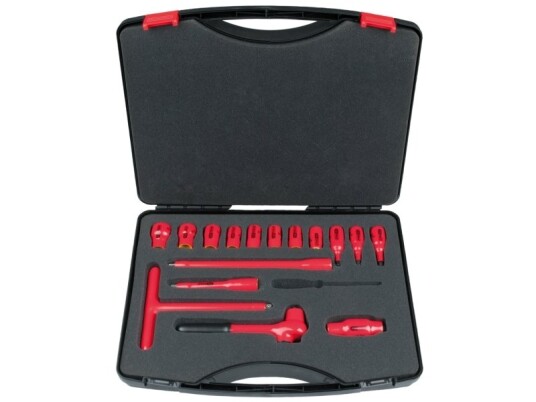 Ks Tools 117.1882, Støpselsett, 3/8", 16 Hoder, Stål, Iec 60900, 3,8 Kg