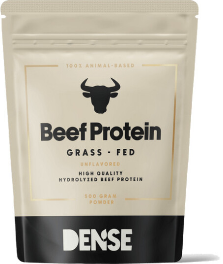 DENSE Beef Protein Uten smak Proteinpulver fra gressforet storfe 500g DENSE Beef Protein Uten smak Proteinpulver fra gressforet storfe 500g
