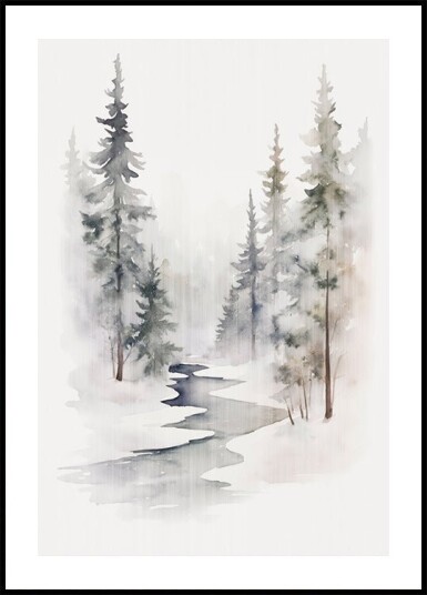 Winterly Silence Poster Plakat / 40x50cm Winterly Silence Poster Plakat / 40x50cm