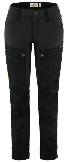 Fjellreven Keb Trousers Curved, Dame Black 36