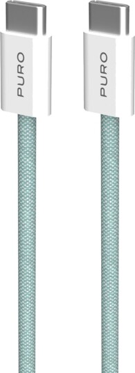 Puro Pucccfabk415mtngrn 1,5 M Usb C Usb C Usb 2.0 Grønn Hvit