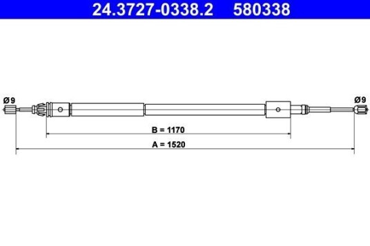 Bremsewire ATE 24.3727 0338.2