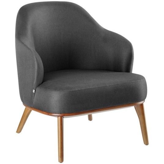 Vega VEGA Lenestol Gustav; 70x78x79 cm BxDxH; Sete Antrasitt Ramme Lysebrun