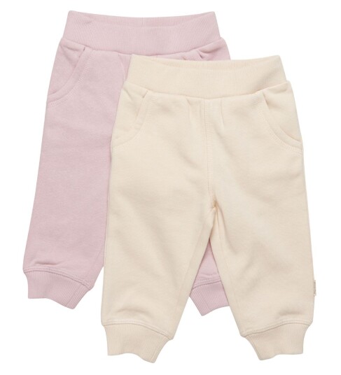 Minymo 2 pack joggebukse til baby Violet Ice Minymo 2 pack joggebukse til baby Violet Ice