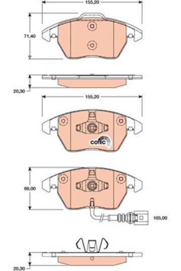 Bremseklosser TRW GDB1807