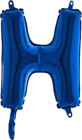 Ballongkungen Bokstavballong Mini Blå Bokstav H 14270B