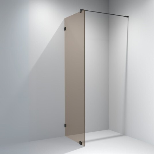 Vikingbad Emil Glassfelt - Farget Glass Svart / 100cm Bronse