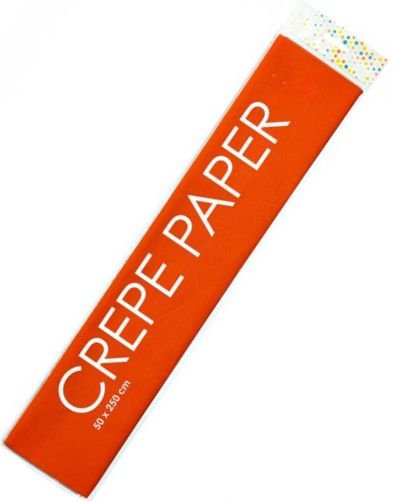 Orange Kreppapir 50x250 cm