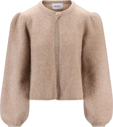 ella&il Amelia Chunky Cardigan   HAZEL BEIGE   XS
