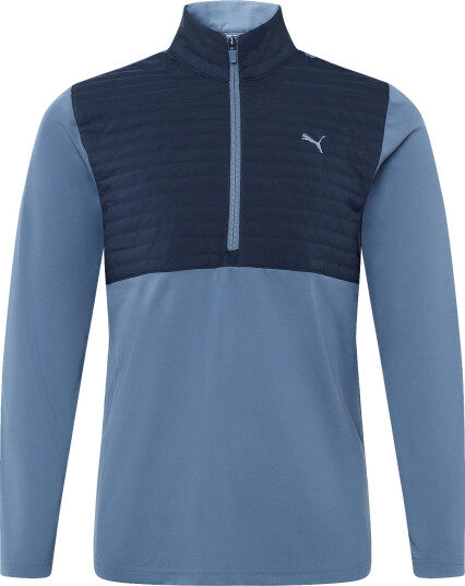 PUMA Golf Cloudspun Tech Hybrid ½ Zip Lc Navy XL