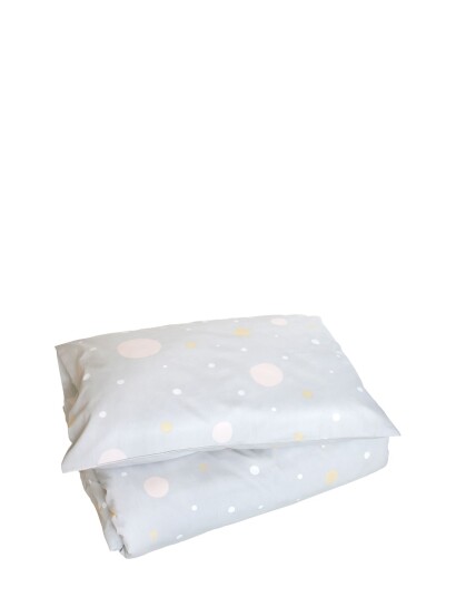 Majvillan Confetti Grey Junior Bed Set 100X130 Cm - Blue - 100X130CM
