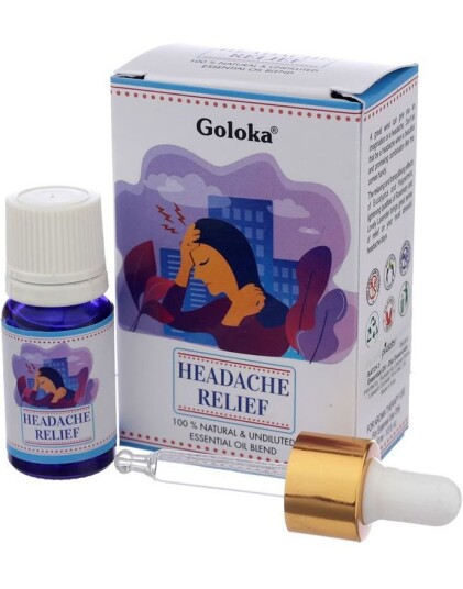 Goloka Headache Relief Blend 100% Ren Eterisk Olje 10 ml