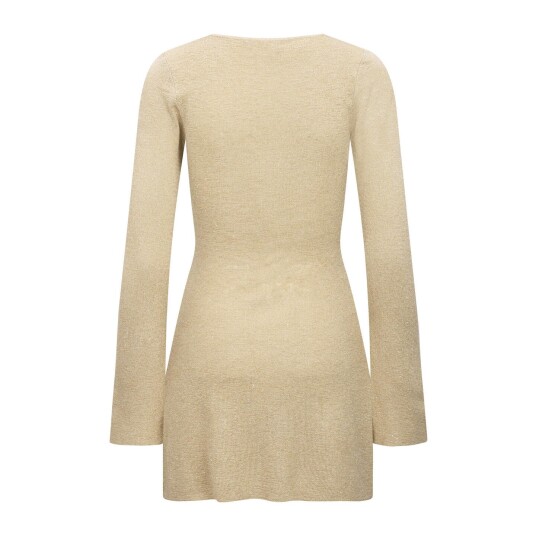 Leni Dress Gold L Short sequin glitter dress