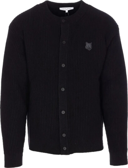 Maison Kitsuné Herre Strikkevarer Svart L,