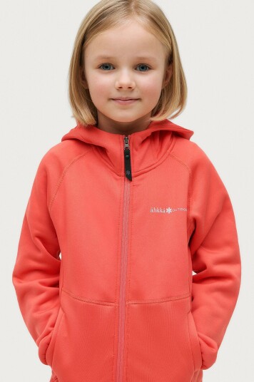 Áhkká Fleecejakke Powerfleece Mr Orange