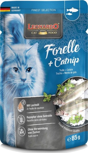 Leonardo Våtfôr Finest Selection Ørret & Kattemynte 32 X 85 G