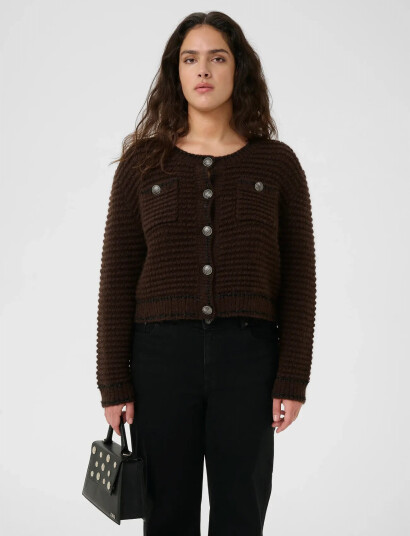 Gestuz Gzcleana Cardigan - Brown - XL Gestuz Gzcleana Cardigan - Brown - XL
