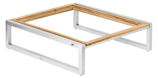 VEGA Ramme Torresso GN 1/2 lav; Størrelse GN 1/2 32.9x36x10 cm LxBxH; Eik/Sølvfarge; Rektangulær