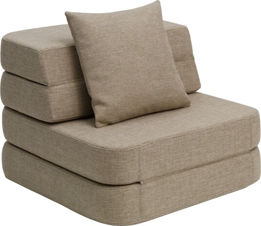 by KlipKlap 3 Fold Sofa Single Soft Sand by KlipKlap 3 Fold Sofa Single Soft Sand