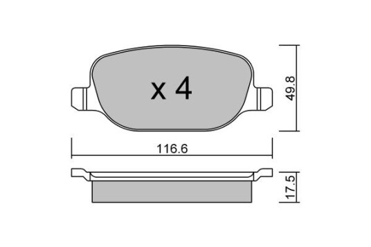 Bremseklosser AISIN BPFI 2006