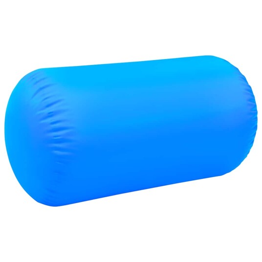 vidaXL Oppblåsbar gymnastikkrull med pumpe 120x75 cm PVC blå