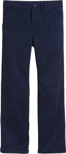 GAP Kids Modern Uniform Relaxed Straight Khakis   Navy   164